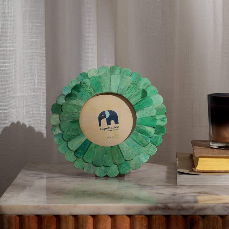 Green Circle Single Picture Frame