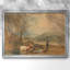 Paysage fluvial avec un château et des personnages-J.M.W. Toile tendue avec cadre Turner-c. début du 19e siècle-1270620439-1270620438-1270620437