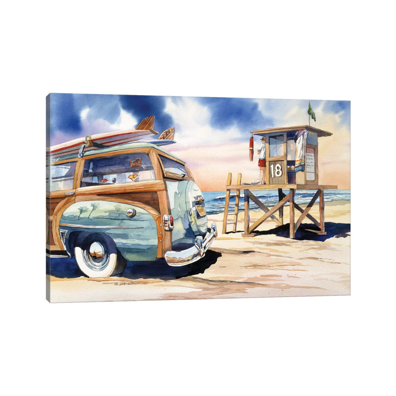 Surf Watch by Bill Drysdale - Wrapped Canvas Print, 66.04 cm H x 45.72 cm W x 1.91 cm D