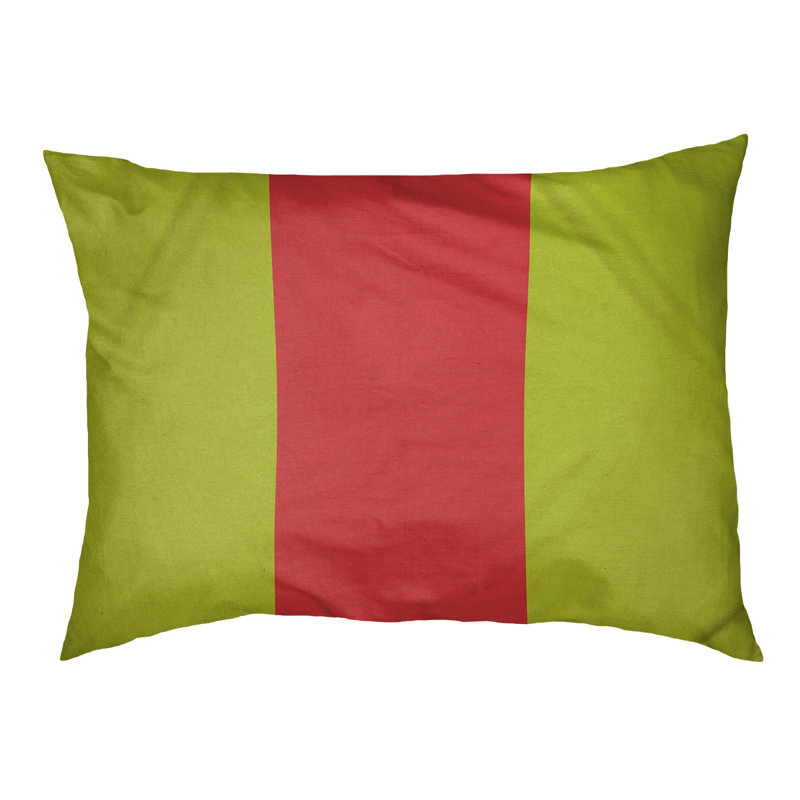 Coussin Washington, Très grand (l 50 po x P 40 po x H 17 po), Vert volt / rouge torche / vert volt