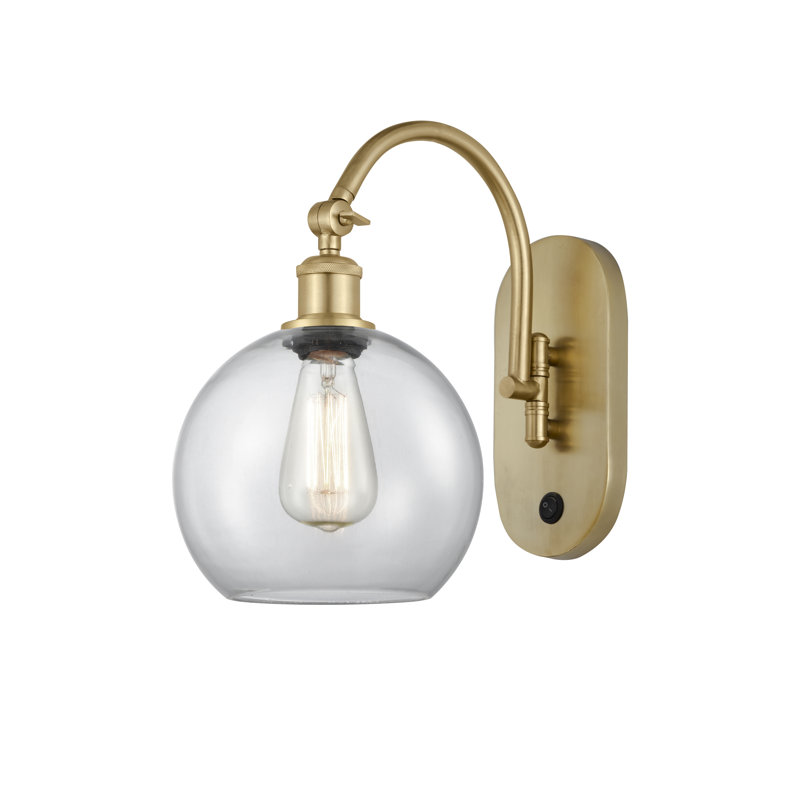 Ellington Swing Arm Sconce, Led, Satin Gold