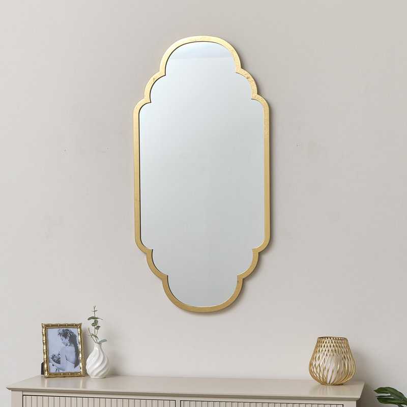Alessja Metal Oval Mirror