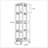 4-Tier All-Steel Rotating Bookshelf With 360° Wheels, Large Size Sturdy And Spacious Book Rack, Easy Assembly-1918506976
