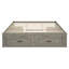 Grand lit plateforme avec 6 tiroirs de rangement, cadre de lit en bois sans tête de lit, lit moderne peu encombrant pour la chambre à coucher, gris antique-2020556443-2020556447