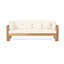 Lit de jour Rustic Terrace - Bois et eau - Déversement extérieur de style coussin de siège -