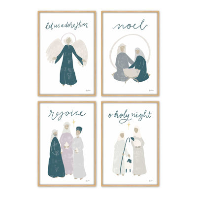 Heaven's Glow set of 4 Art Prints