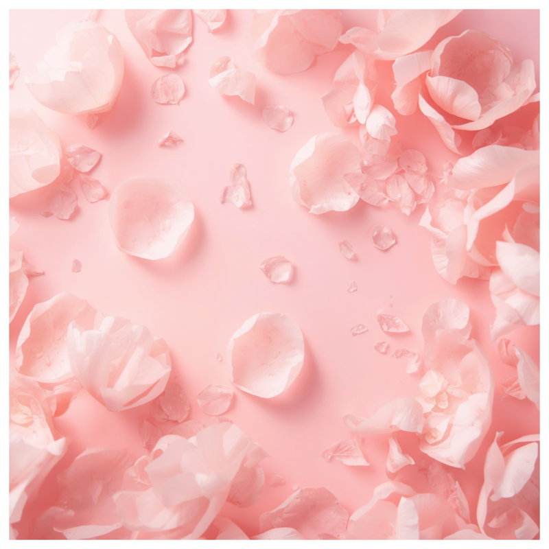 Édredon rose avec pétales de rose, Simple extra long