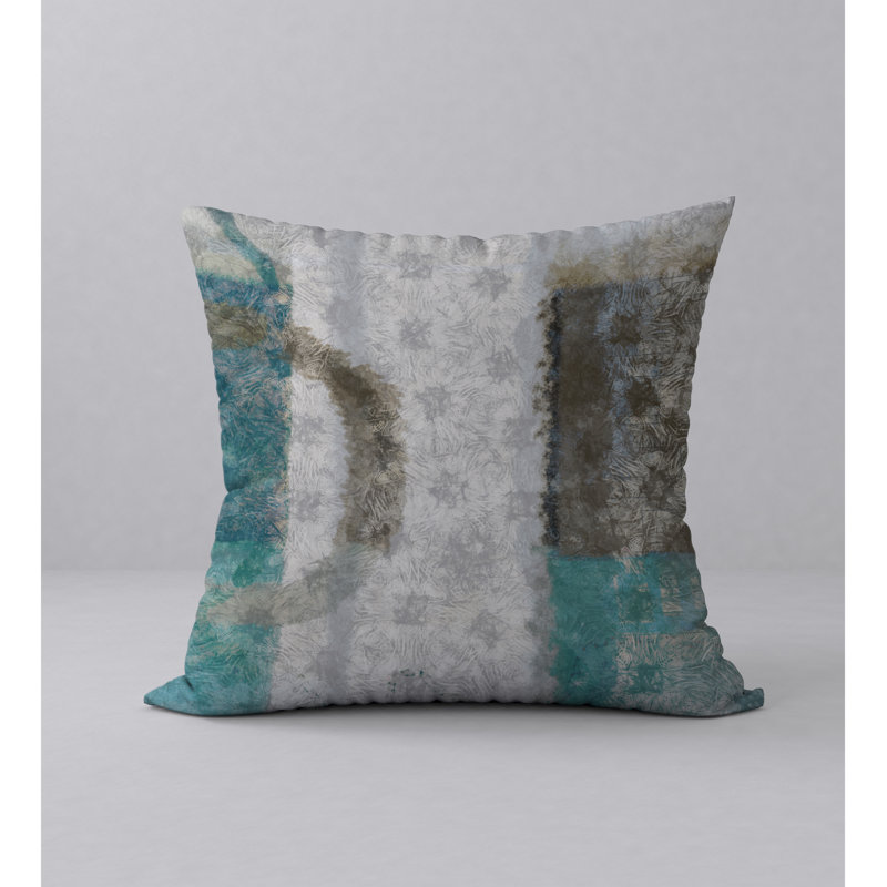 Abstract Reversible Throw Pillow, 18" x 18"