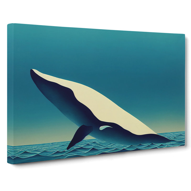 Whale Art Vol.5 - Wrapped Canvas, 50cm H x 76cm W x 3cm D