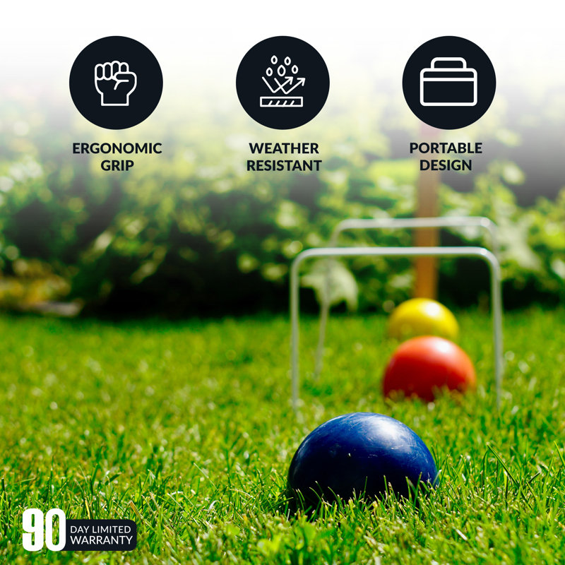 6 Player Croquet Set with Carrying Case