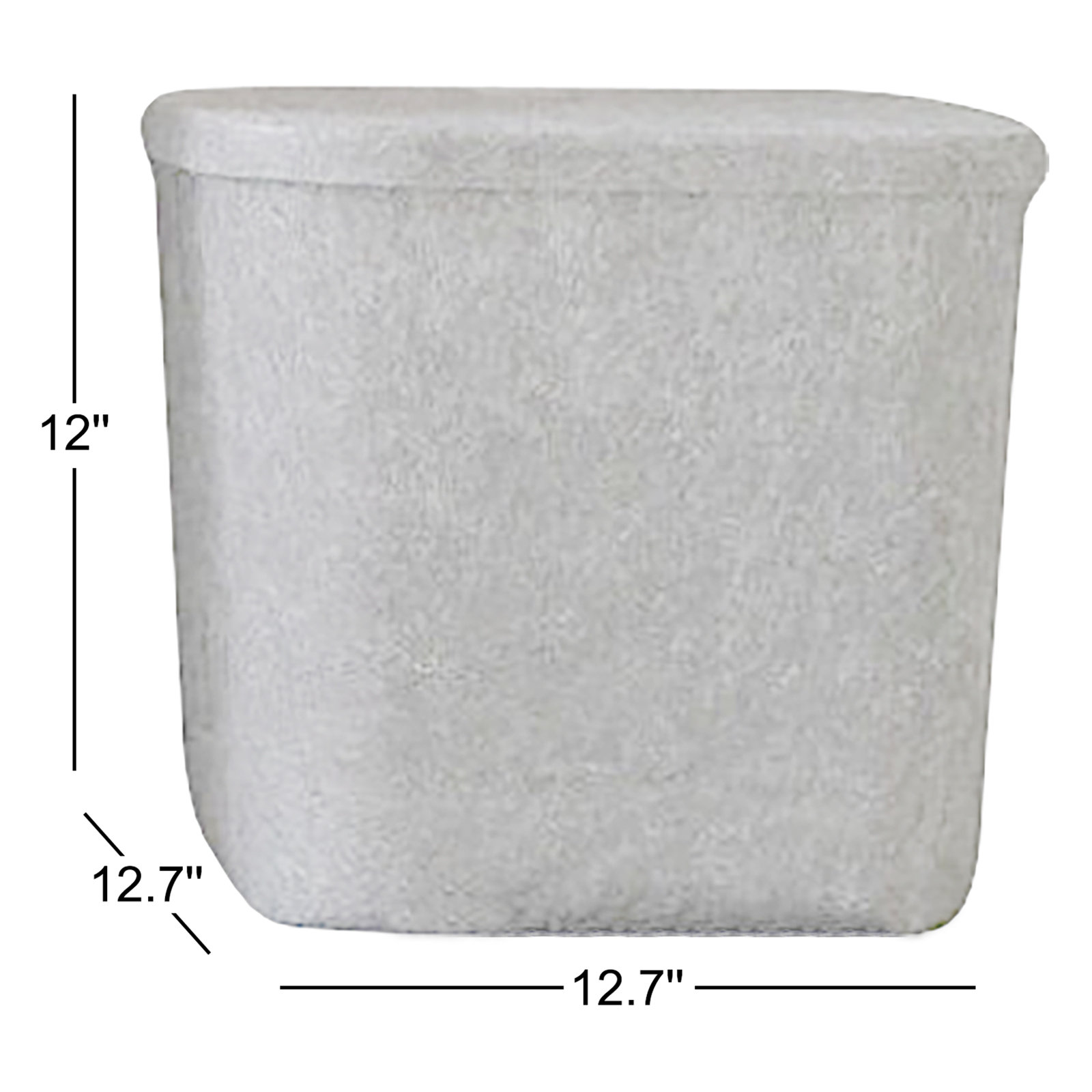 Sculpted Felt Wool Storage Bin, Stone