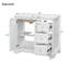 Meuble-lavabo de 36 pouces avec lavabo en céramique, structure en bois massif et portes à fermeture en douceur avec finition peinte transitionnelle de 36 po-121114213