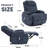 Electric Recliner Chair , Corduroy Power Recliner with 2 Side Pockets, Tool-Free Setup-1559544336