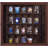 Gallery Solutions 18'' x 16.5'' Shot Glass Collectible Display Case, Walnut