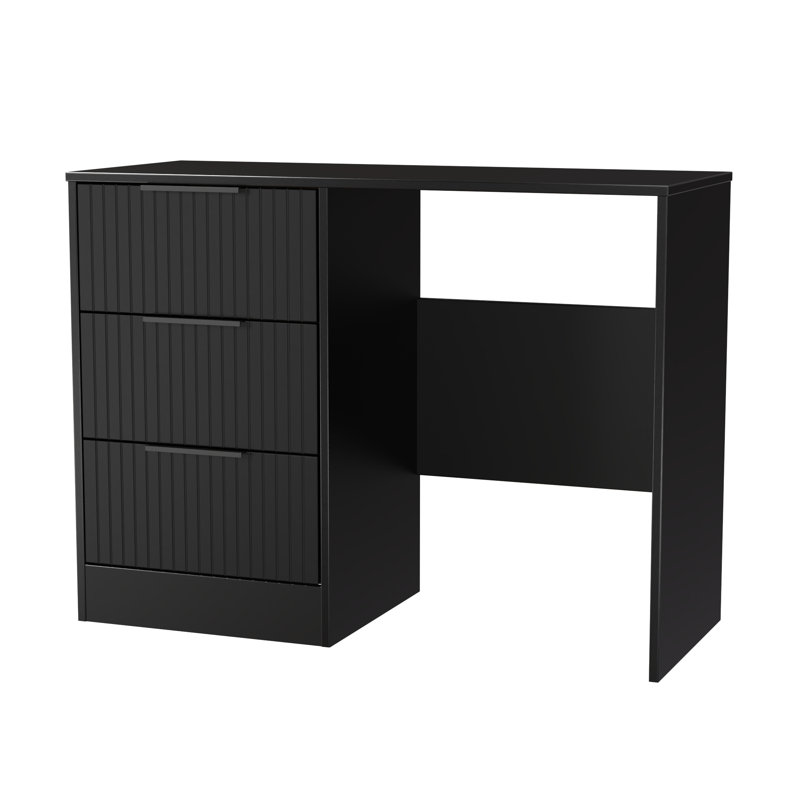 Berklie Dressing Table, Deep Black/Black