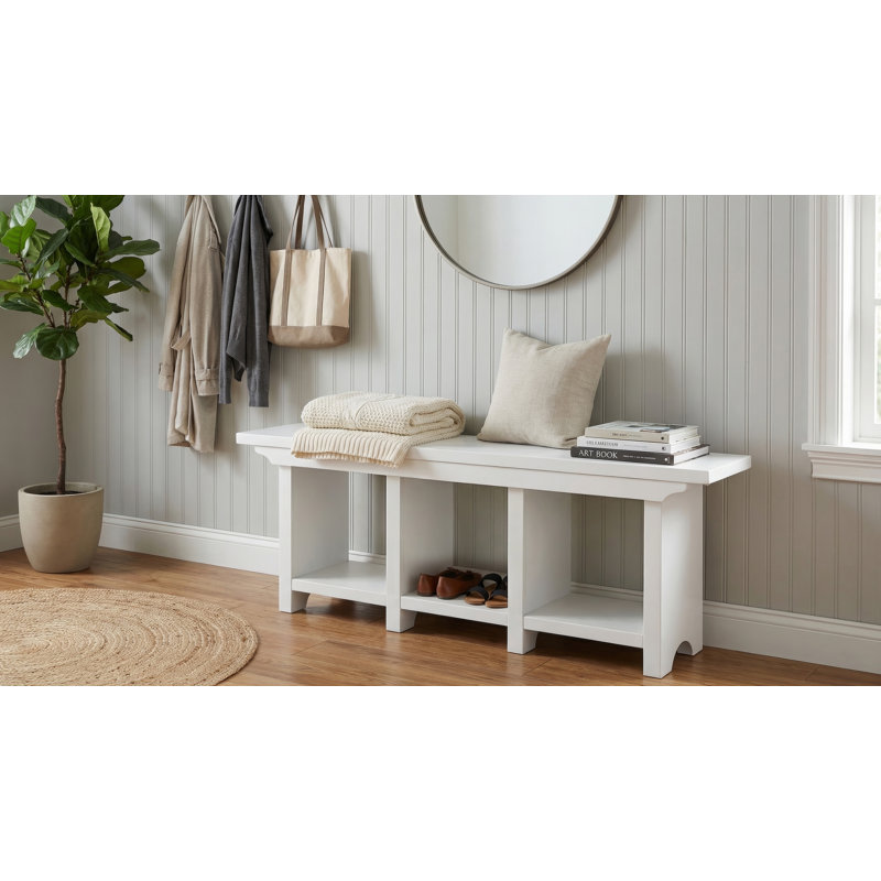 Banc à chaussures Nuvo - blanc, Blanc