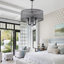 Lustre tambour en cristal 4 lumières Icenhour
