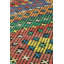 Tapis unique mauve / orange / vert 5 pi 5 po x 10 pi 7 po Jijim