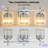 3 - Light Chrome Modern Elegant Luxury Dimmable Bathroom Vanity Light With Square Crystal Shade-65595248
