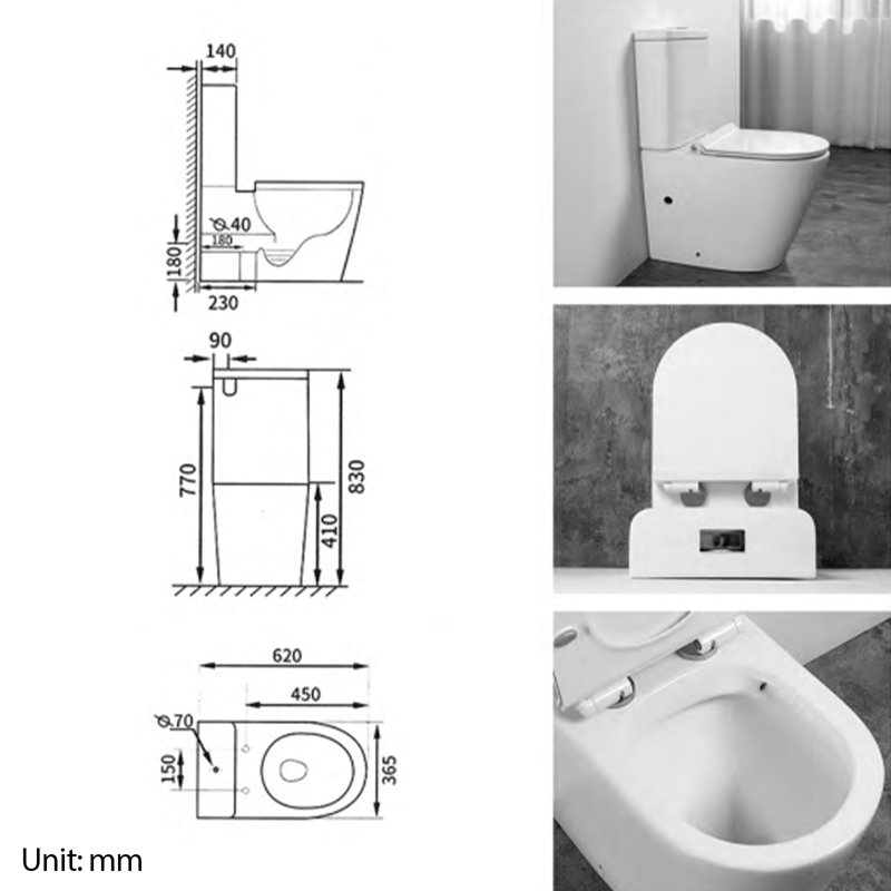 Rosario Close-Coupled Toilet