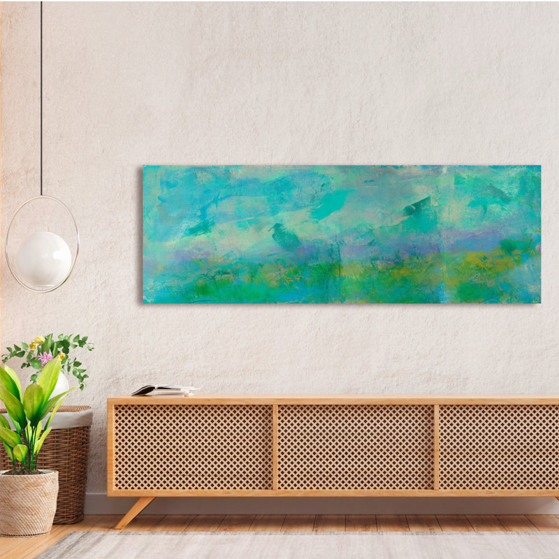 Abstract Aurore by Italo Corrado - Wrapped Canvas Print, 35cm H x 100cm W