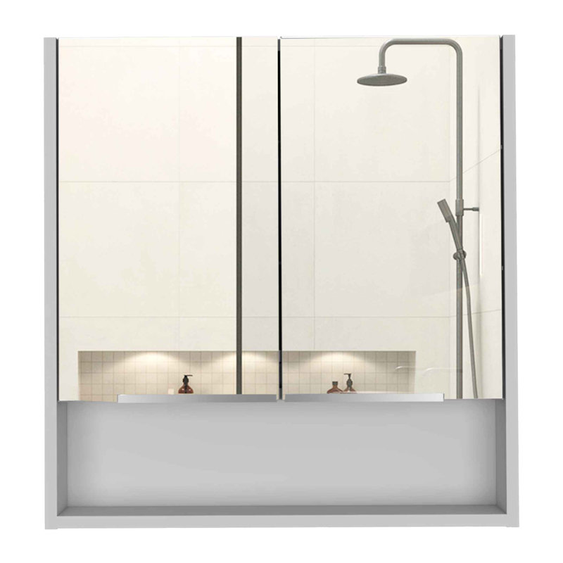 Pharmacie avec miroir et tablette 24 po Ozark, Blanc