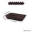 Dark Coffee Color,Two Packs,Rustic Handwoven Storage Basket For Fruits, Bread, Snacks, And Market Display - Durable PP Material, Mold-Resistant For Long-Lasting Use-822725411