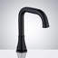 Capteur de mouvement de robinet de salle de bain sans contact FontanaShower, noir mat, fixation sur plateau
