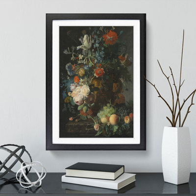 Still Life with Flowers and Fruit Vol.7 by Jan Van Huysum - Picture Frame Painting