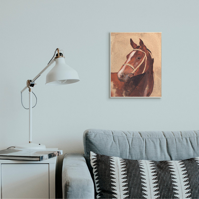 «Southwestern Vintage Horse Équestre» par Jacob Green - impression d'art graphique, H 19 po x l 13 po x P 0,5 po