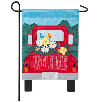 Hannelore 18 in. H x 12.5 in. W Polyester Garden flag