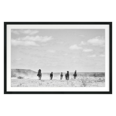 Grand Image Home Coming Home By Jean Cornell - Single Picture Frame Painting In Black