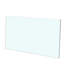 Plateau de table rectangulaire en verre trempé de 47,2 x 23,6 po de haute résistance pour une utilisation robuste de 3/8 po d'épaisseur et de 47,2 po de long, idéal pour exposer des articles