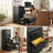 4-Drawer Vertical File Cabinet with Lock, Metal Storage Organizer for Home Office, Fits Letter A4 and Legal Size Files-630960807