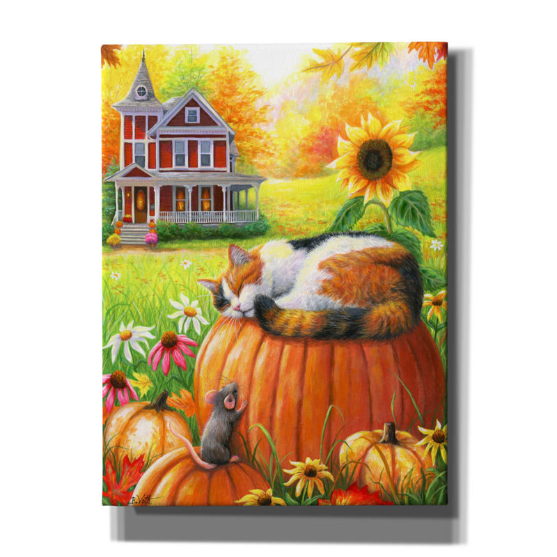 «Autumn Dreams» par Bridget Voth, art sur toile, H 16 po x l 12 po x P 0,75 po