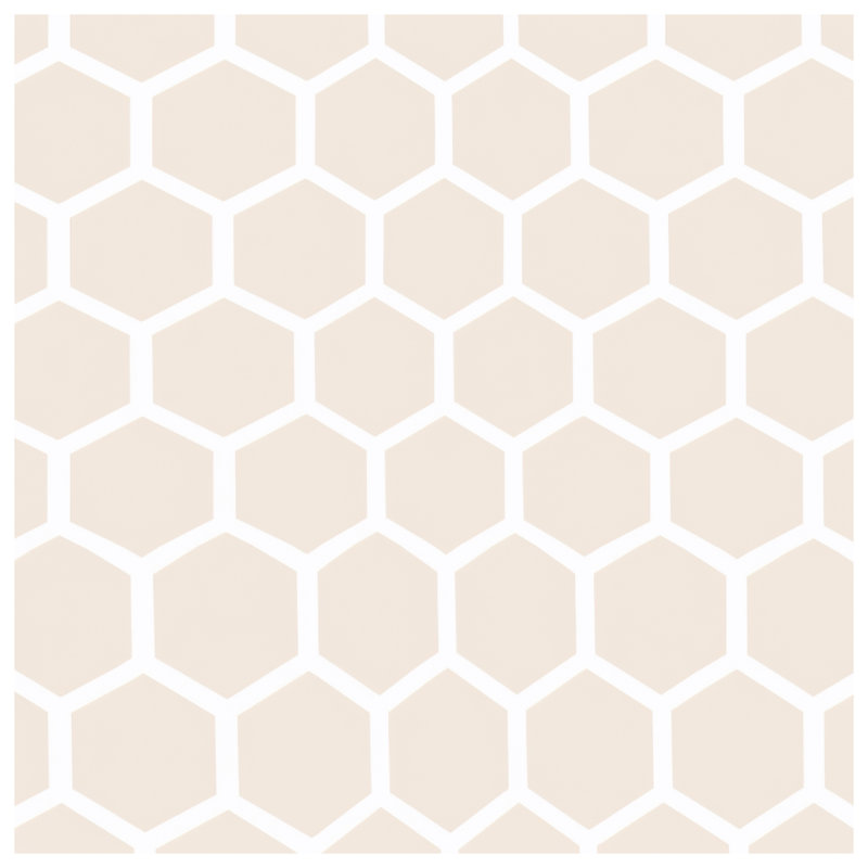 Housses de couette beiges à motif hexagonal, King