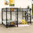 Senters Twin Over Twin & Twin L-Shaped Bunk Beds with Built-in-Desk and Shelf