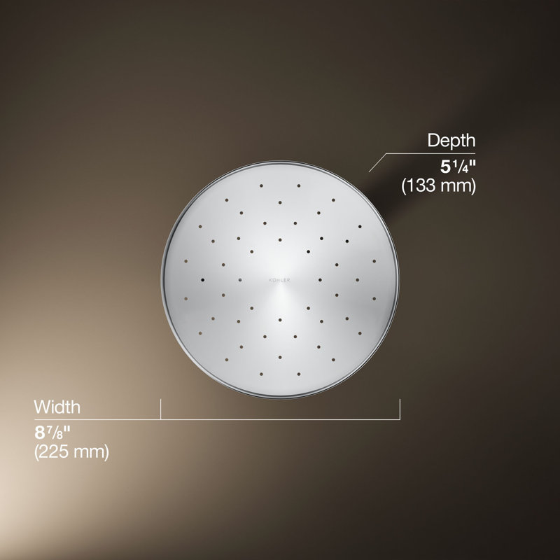Flood Adjustable Shower Head, Polished Chrome