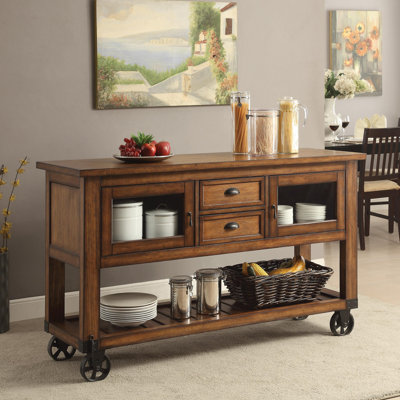Modern Minimalist Mobile Kitchen Island