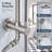 Two Functions Wall Mounted Bathroom Shower Faucet with Handheld Matte Black-129577857
