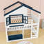 Lit superposé House avec échelle et tablettes-21451254-21451250