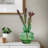 Luciel 8" Green Bubble Glass Table Vase-95418618-119598365