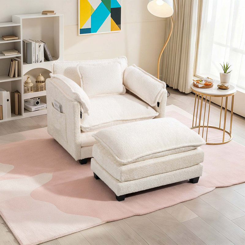 Canapé 55,4 po, Beige