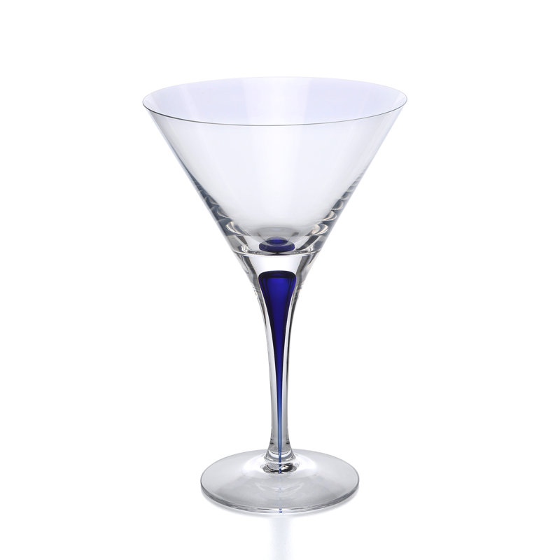 Intermezzo Blue 7 oz. Martini Glass