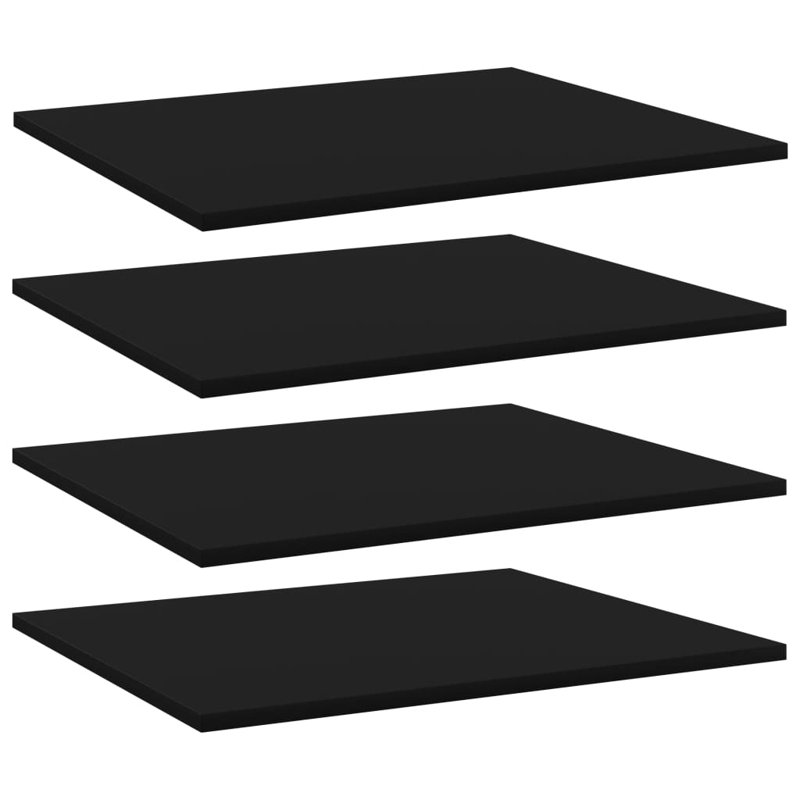 Floating Shelves Wall Shelving Wall Mounted Shelves Display Wall Units, 0.6" H x 23.6" W x 19.7" D, Black