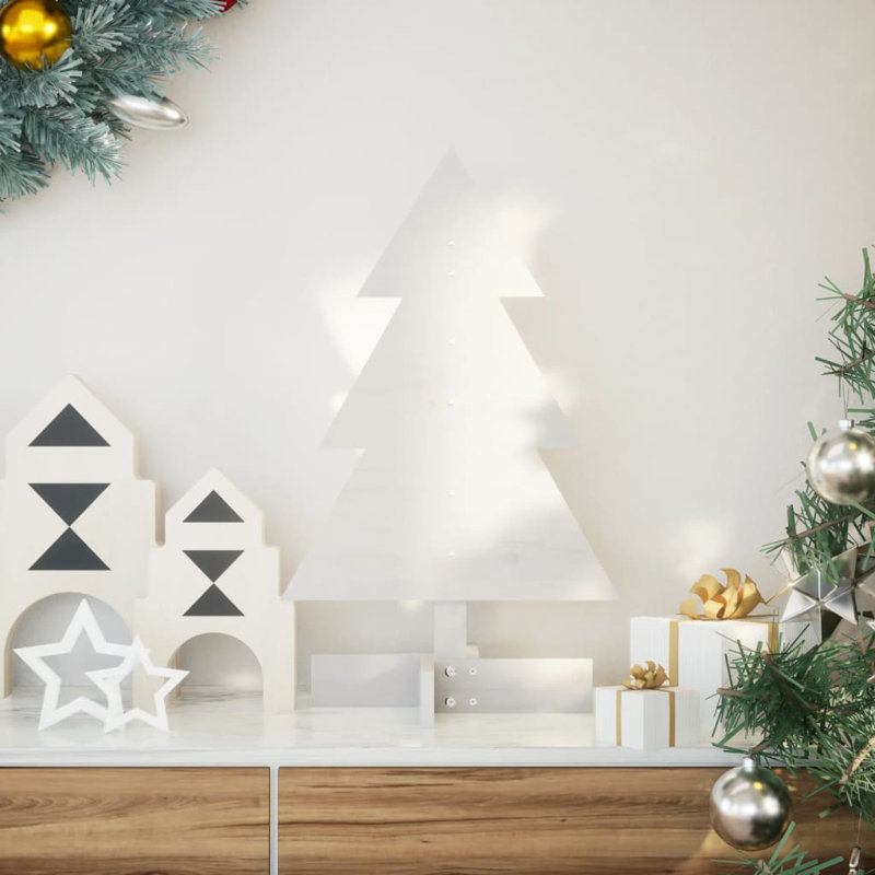 Christmas Tree, 3.94ft H x 1.97ft W x 1.64ft D, White