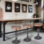Tabouret pivotant en bois massif Jomarion