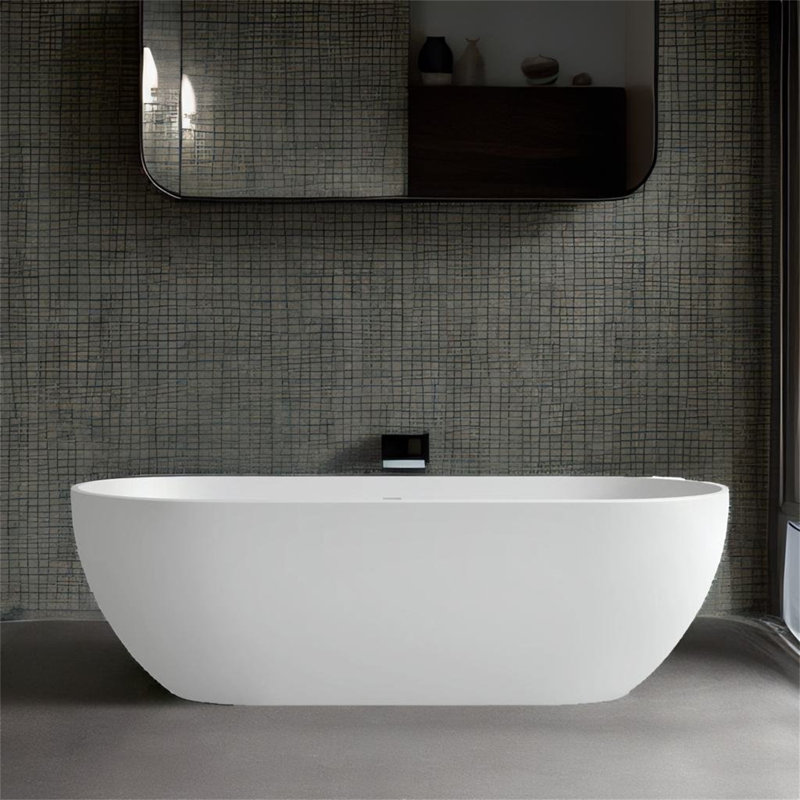 59'' x 29.5'' Freestanding Solid Surface Bathtub