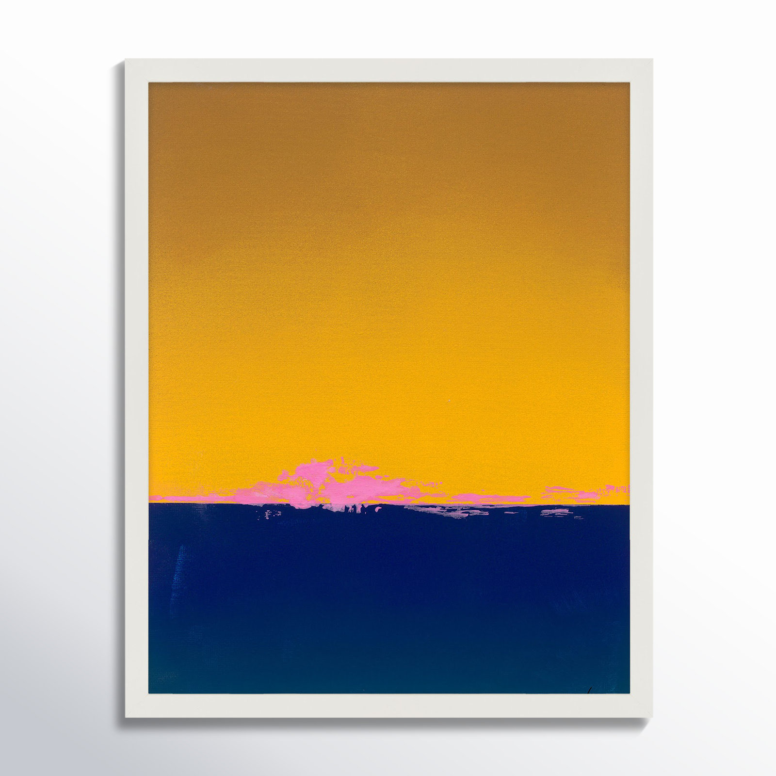 Horizon 1 by Lee Lessem, 25" H x 20" W x 1.25" D, White