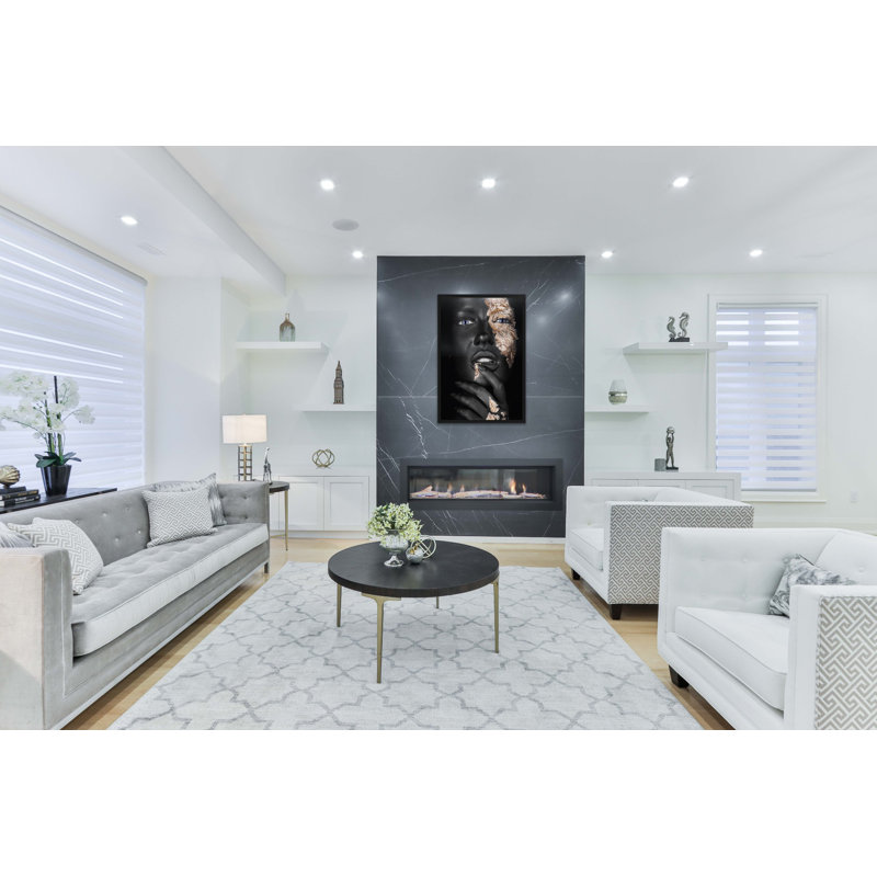 Noir Goldest - No Frame Rectangle Print, Black Frame, 120cm H x 80cm W x 10cm D